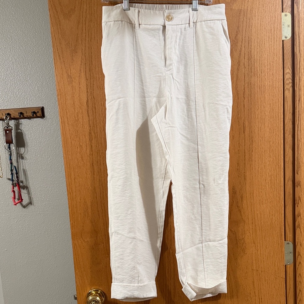 a new day Cream Cropped Pants